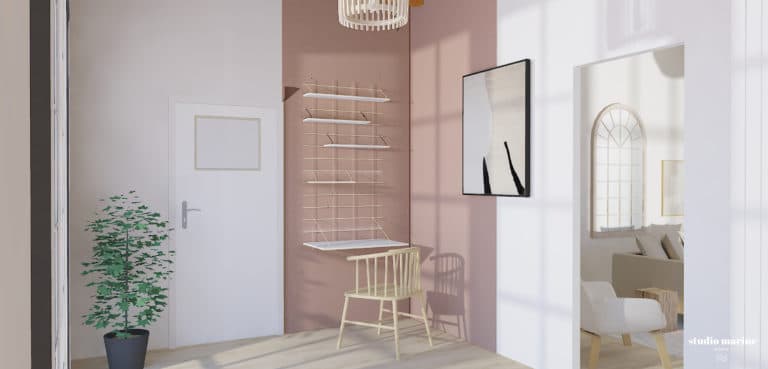 projet 3D bien à vendre - espace bureau