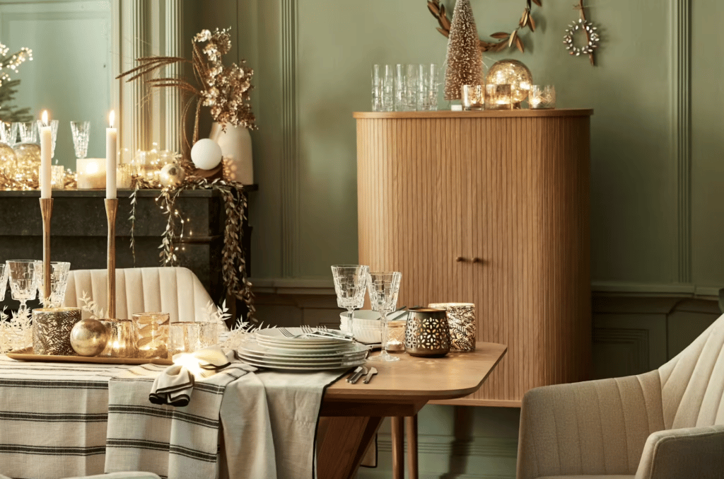 tendance déco de noël 2022 - Alinea - chic et doré