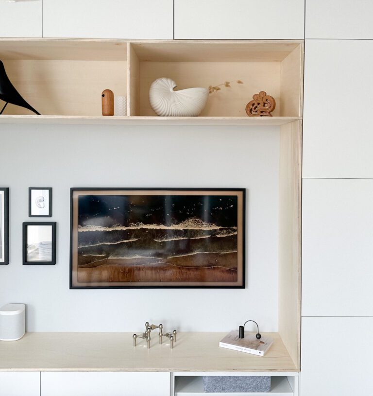 ikea hack besta et niches contreplaqué